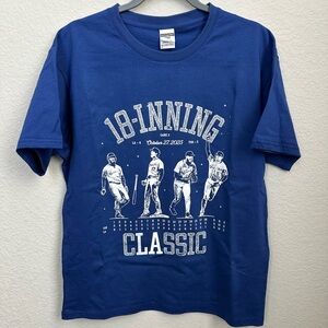 Dodgers World Series T Shirt L 18 Innings